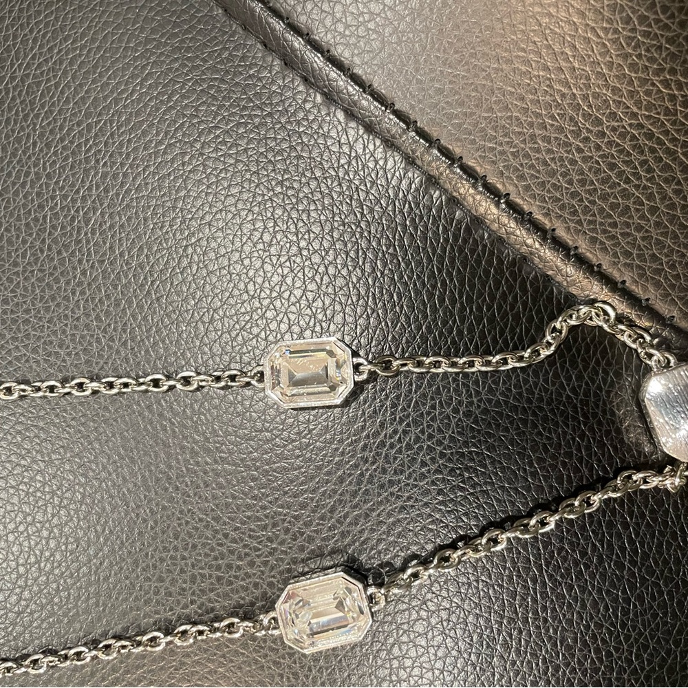 Silver 14inch length necklace by Ann Taylor, costume jewelry